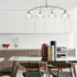 Modern 4-Light Kitchen Pendant Lighting, Brushed Nickel